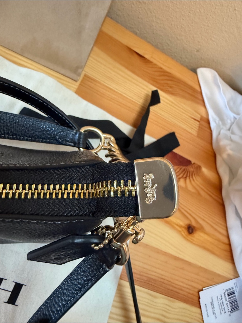 NWT Coach Teri Shoulder Bag | Refined Pebble Leather | Dust Bag Included - Picture 6 of 16